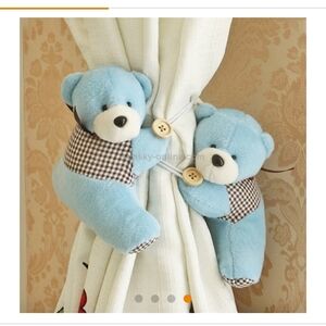 Pair of Teddy Bear Curtain Tie-Backs